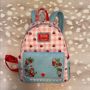 Loungefly Strawberry Shortcake Pink and Blue Backpack